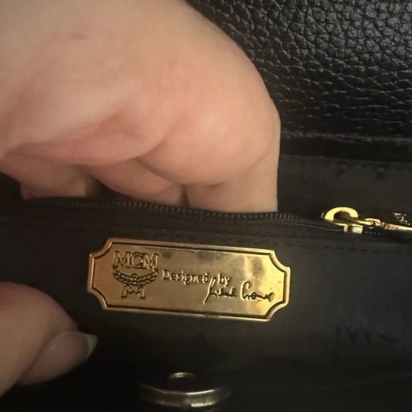 MCM BLACK HANDBAG with original  Dusty bag - Picture 12 of 14